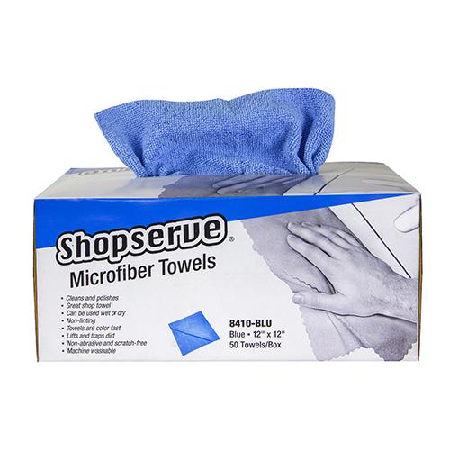 Shopserve® Microfiber Towels for Cleaning On-the-Go