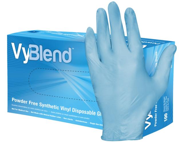 The “Just Right” Glove: VyBlend™ Synthetic Vinyl Gloves; Fit and feel of latex, better durability than vinyl, right-priced PR 6.24.21