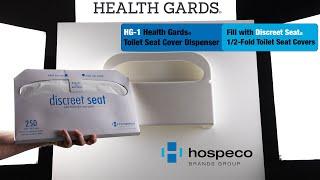 HG-1 Health Gards® Toilet Seat Cover Dispenser with Discreet Seat® Toilet Seat Covers