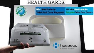 HG-1 Health Gards® Toilet Seat Cover Dispenser with Health Gards® Recycled Toilet Seat Covers