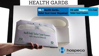HG-1 Health Gards® Toilet Seat Cover Dispenser with Hopseco Recycled Toilet Seat Covers