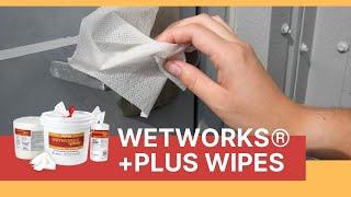 WetWorks® +Plus Pre Saturated Surface Disinfecting Wipes (WWSD800B, WWSD800, & WWSDC75)