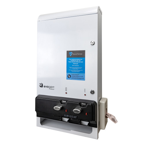 EVOGEN SAN NAP TAMPON DUAL DISPENSER WHITE FREE VEND