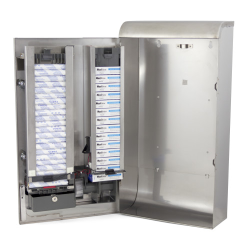 EVOGEN SAN NAP TAMP DUAL DISPENSER STAINLESS 25 CENT